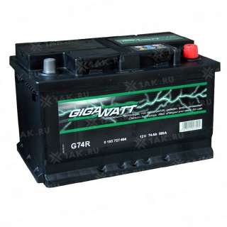 Аккумулятор GIGAWATT (74 Ah, 12 V) R+ L3 арт.