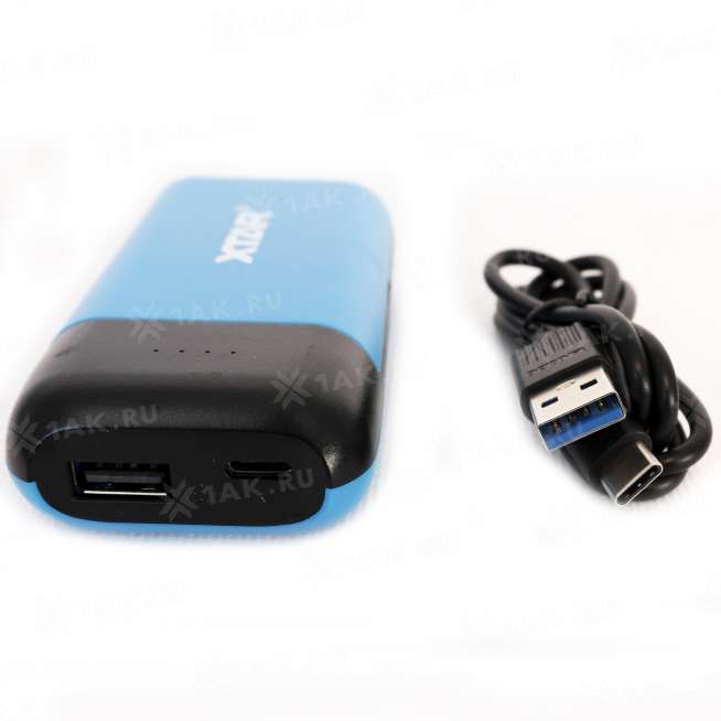 Зарядное устройство XTAR PB2C-blue для аккумуляторных элементов с USB кабелем 6