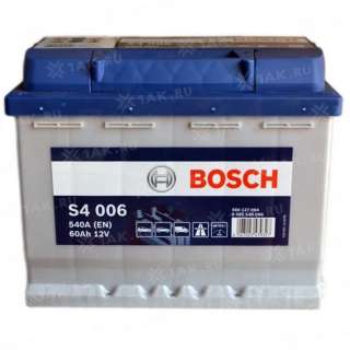Аккумулятор BOSCH S4 (60 Ah, 12 V) Прямая, L+ L2 арт.0 092 S40 050