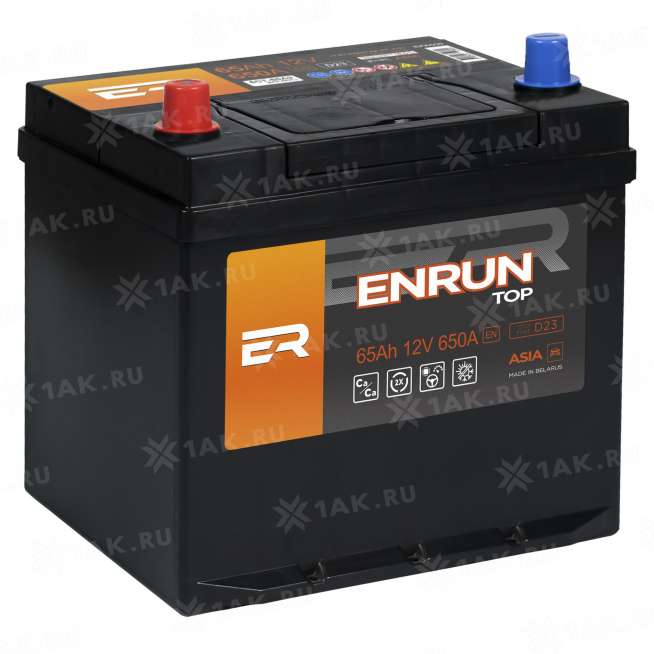 Аккумулятор ENRUN TOP Asia (65 Ah, 12 V) Прямая, L+ D23 арт.EPA651 0