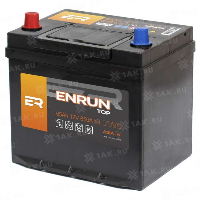 Аккумулятор ENRUN TOP Asia (65 Ah, 12 V) Прямая, L+ D23 арт.EPA651 2
