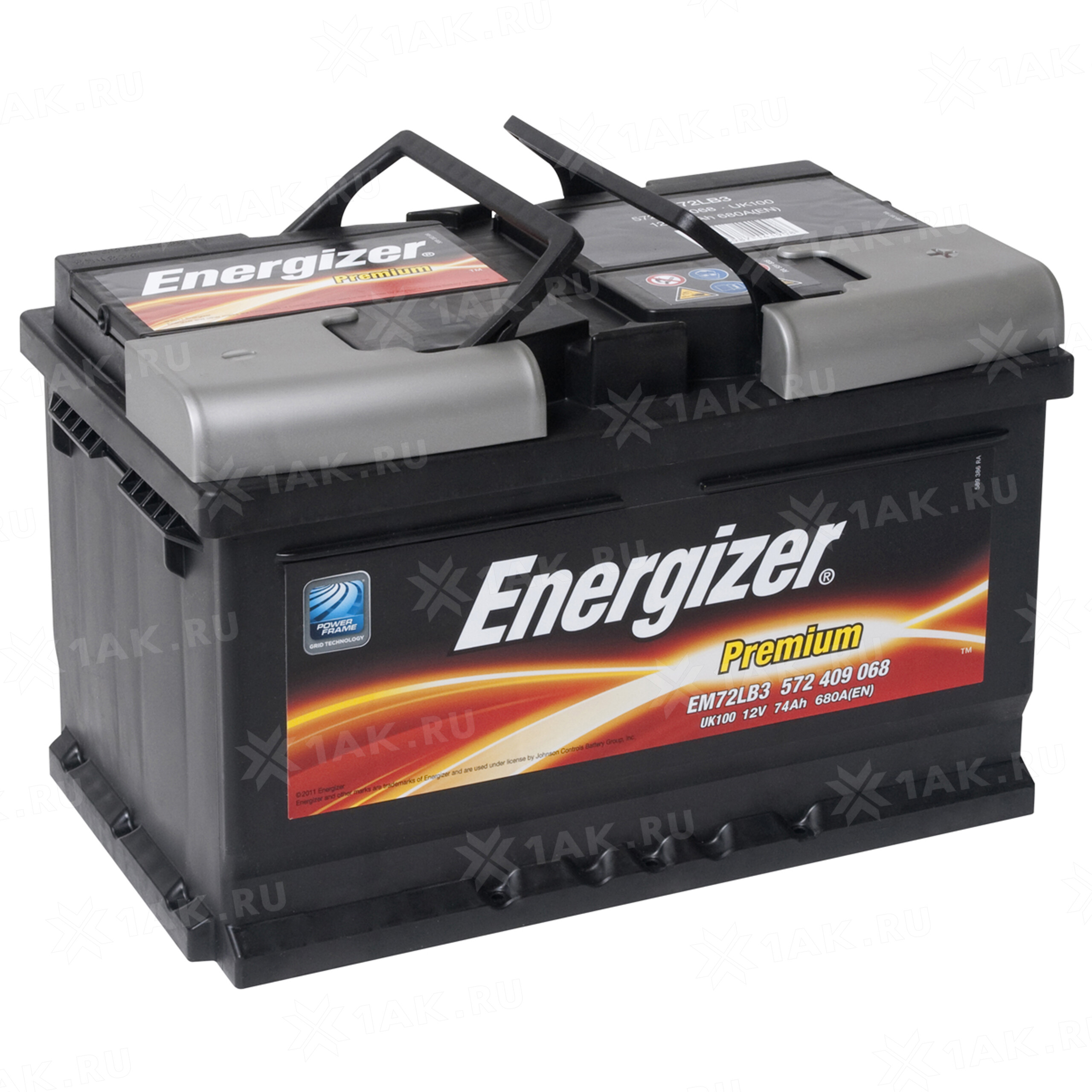 Купить аккумулятор ENERGIZER (74 Ah) 680 A, 12 V Обратная, R+ арт. с  бесплатной доставкой – 1AK.RU