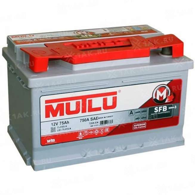 Аккумулятор MUTLU SFB (75 Ah, 12 V) Прямая, L+ L3 арт.L3.75.072.B 0