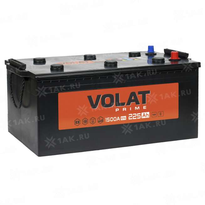 Аккумулятор VOLAT Prime Professional (225 Ач, 12 V) L+ Грузовая, Обратная D6 арт.VPT2253 0