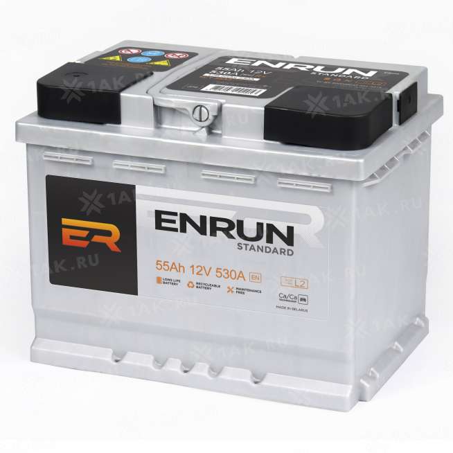 Аккумулятор ENRUN STANDARD (55 Ah, 12 V) Обратная, R+ L2 арт.ES550 0