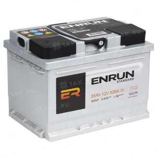 Аккумулятор ENRUN STANDARD (55 Ah, 12 V) R+ L2 арт.ES550