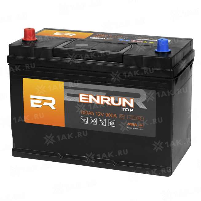 Аккумулятор ENRUN TOP Asia (100 Ah, 12 V) Прямая, L+ D31 арт.EPA1001 0