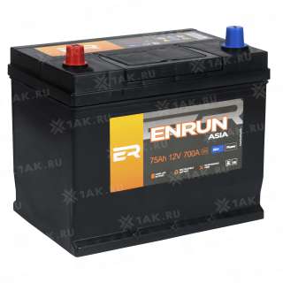 Аккумулятор ENRUN TOP Asia (75 Ah, 12 V) Прямая, L+ D26 арт.EPA751