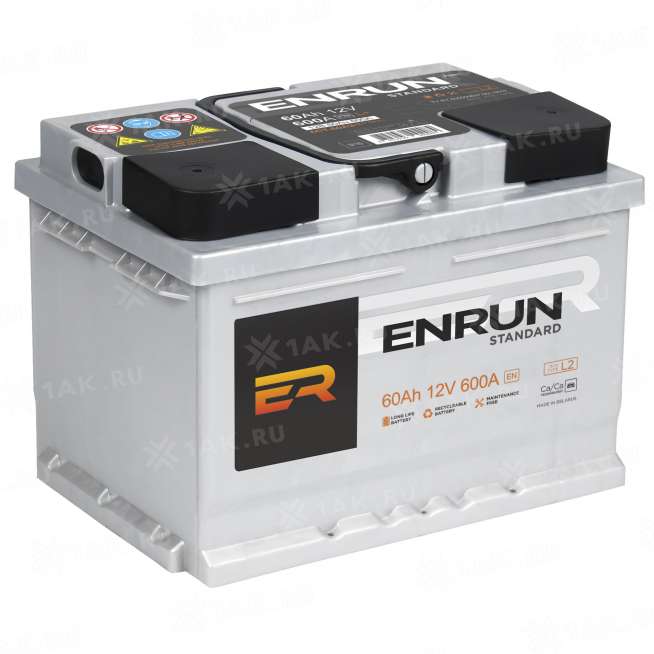 Аккумулятор ENRUN STANDARD (60 Ah, 12 V) Обратная, R+ L2 арт.ES600 2