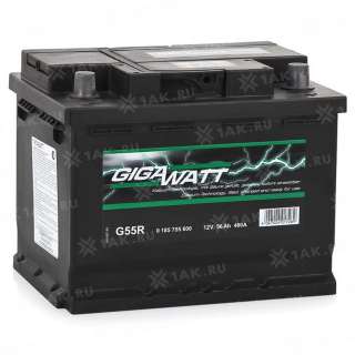 Аккумулятор GIGAWATT (56 Ah, 12 V) Обратная, R+ L2 арт.