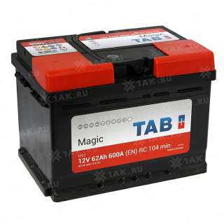 Аккумулятор TAB Magic (62 Ah, 12 V) Обратная, R+ LB2 арт.