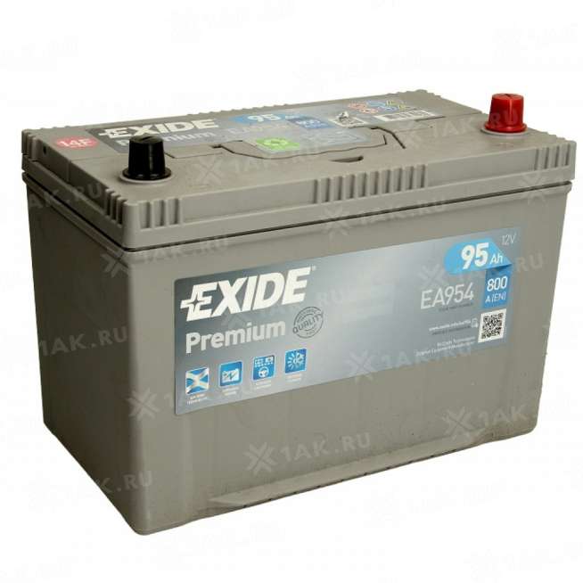 Аккумулятор EXIDE PREMIUM (95 Ah, 12 V) Обратная, R+ LB4 арт.EA954 0