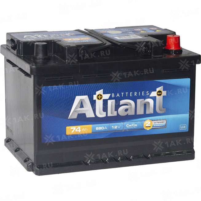 Аккумулятор ATLANT Blue (74 Ah, 12 V) Обратная, R+ LB3 арт.AT740 0