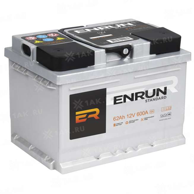 Аккумулятор ENRUN STANDARD (62 Ah, 12 V) Обратная, R+ LB2 арт.ES620 0