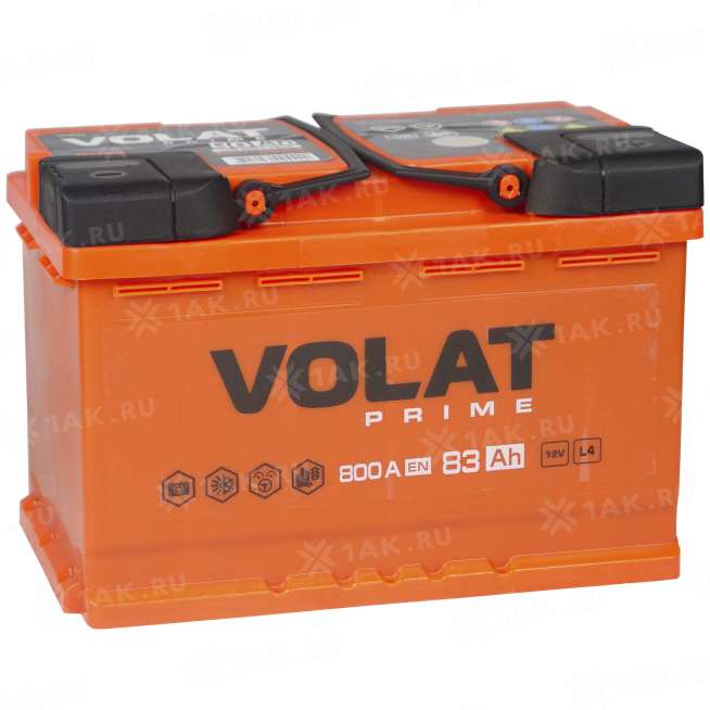 Аккумулятор VOLAT Prime (83 Ah, 12 V) Обратная, R+ L4 арт.VS830 0