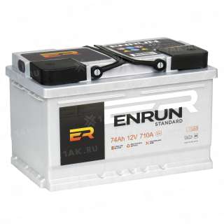 Аккумулятор ENRUN STANDARD (74 Ah, 12 V) L+ LB3 арт.ES741