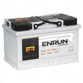 Аккумулятор ENRUN STANDARD (80 Ah, 12 V) R+ L4 арт.ES800
