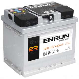 Аккумулятор ENRUN STANDARD (50 Ah, 12 V) Прямая, L+ L1 арт.ES501