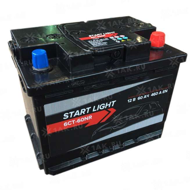 Аккумулятор START LIGHT (60 Ah, ) Обратная, R+ L2 арт.SL600SU 0