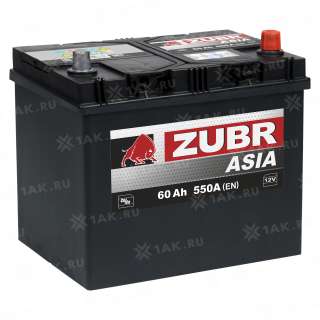 Аккумулятор ZUBR Ultra Asia (60 Ah, 12 V) Обратная, R+ D23 арт.676146
