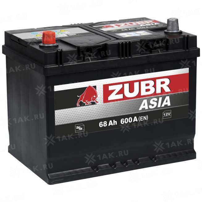 Аккумулятор ZUBR Ultra Asia (68 Ah, 12 V) Прямая, L+ D26 арт.676149 0