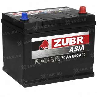 Аккумулятор ZUBR Ultra Asia (70 Ah, 12 V) Обратная, R+ D26 арт.ZSA700