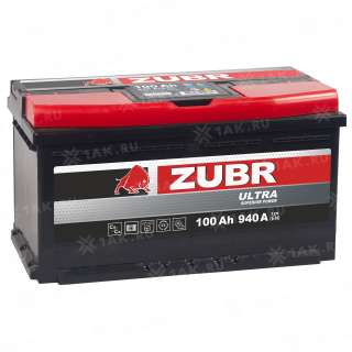 Аккумулятор ZUBR Ultra (100 Ah, 12 V) Прямая, L+ L5 арт.ZU1001