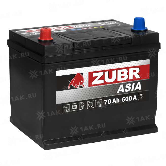 Аккумулятор ZUBR Ultra Asia (70 Ah, 12 V) Прямая, L+ D26 арт.ZSA701 0