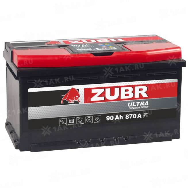 Аккумулятор ZUBR Ultra (90 Ah, 12 V) Прямая, L+ L5 арт.ZU901 0