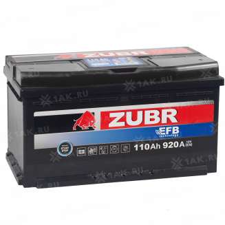 Аккумулятор ZUBR EFB (110 Ah, 12 V) Обратная, R+ L5 арт.ZE1100 7