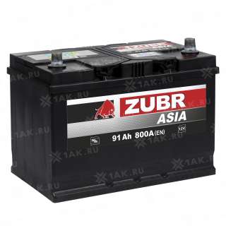 Аккумулятор ZUBR Ultra Asia (91 Ah, 12 V) Прямая, L+ D31 арт.676152