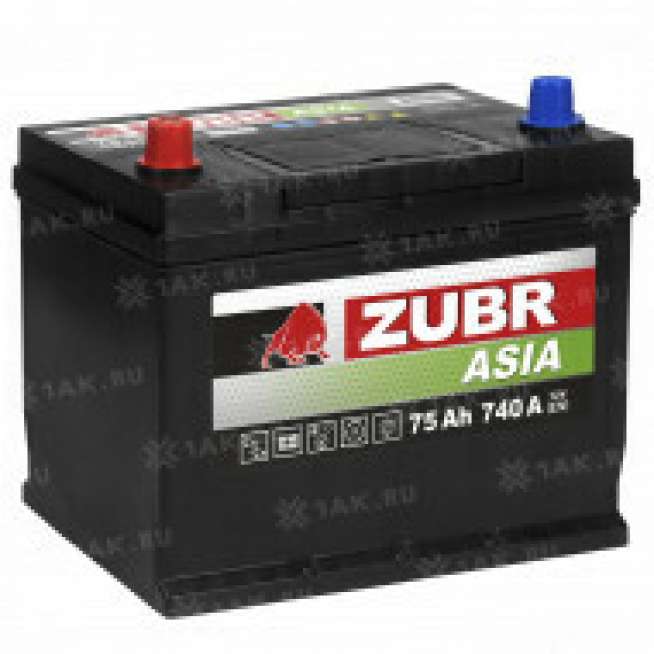 Аккумулятор ZUBR Premium Asia (75 Ah, 12 V) Прямая, L+ D26 арт.ZPA751 5