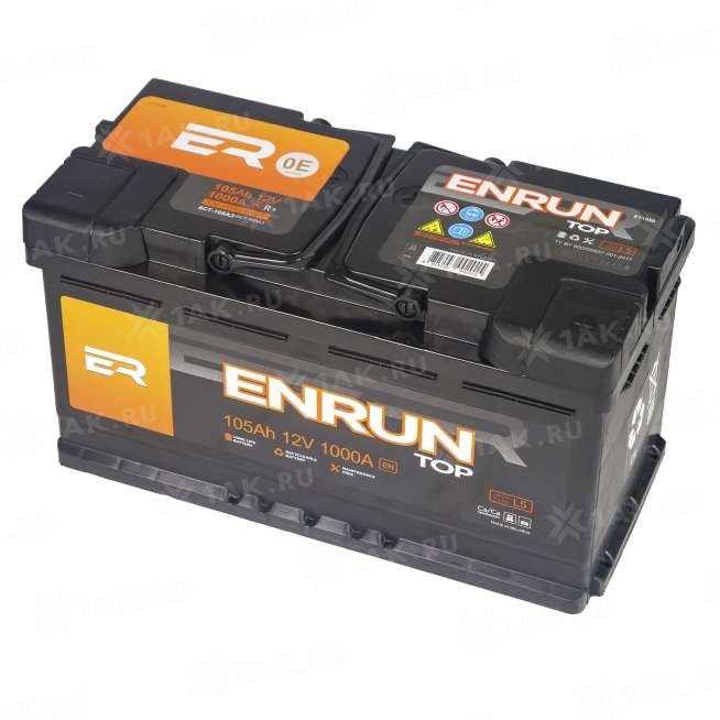 Аккумулятор ENRUN TOP (105 Ah, 12 V) Обратная, R+ L5 арт.ET1050 2