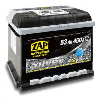 Аккумулятор ZAP SILVER (53 Ah, 12 V) R+ LB1 арт.ZAP-553 25
