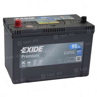 Аккумулятор EXIDE PREMIUM (95 Ah, 12 V) L+ LB4 арт.EA955