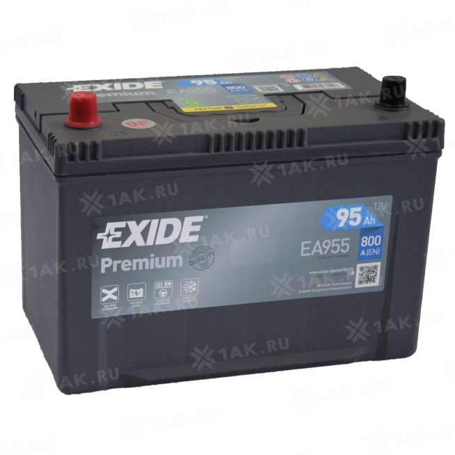 Аккумулятор EXIDE PREMIUM (95 Ah, 12 V) Прямая, L+ LB4 арт.EA955 0