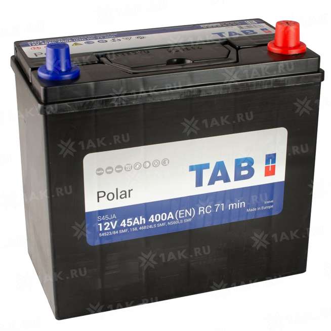Аккумулятор TAB Polar (45 Ah, 12 V) Обратная, R+ B19 арт. 0