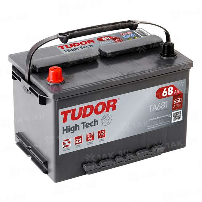Аккумулятор TUDOR High Tech (68 Ah, 12 V) Прямая, L+ L3 арт. 0