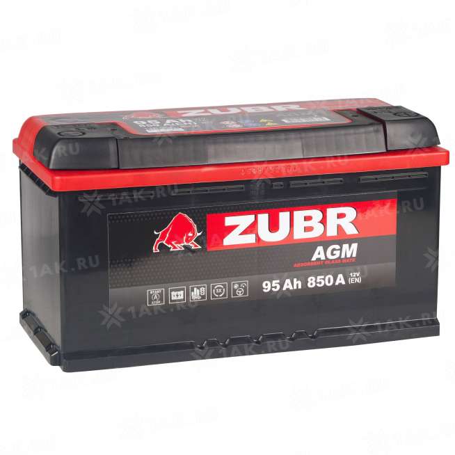 Аккумулятор ZUBR AGM (95 Ah, 12 V) Обратная, R+ L5 арт.AGM.L5.95.090.AT 8