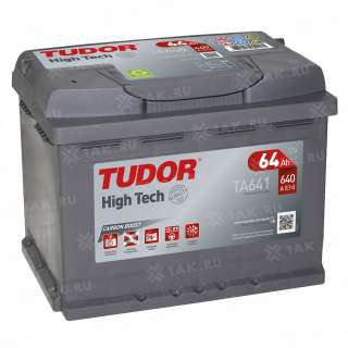 Аккумулятор TUDOR High Tech (64 Ah, 12 V) Прямая, L+ L2 арт.
