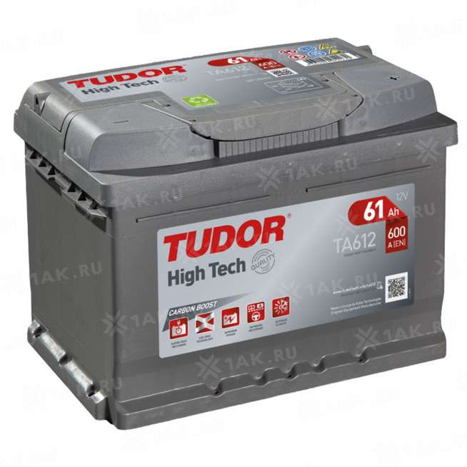 Аккумулятор TUDOR High Tech (61 Ah, 12 V) Обратная, R+ LB2 арт. 0