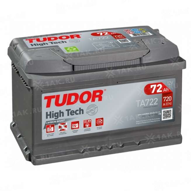 Аккумулятор TUDOR High Tech (72 Ah, 12 V) Обратная, R+ LB3 арт. 0
