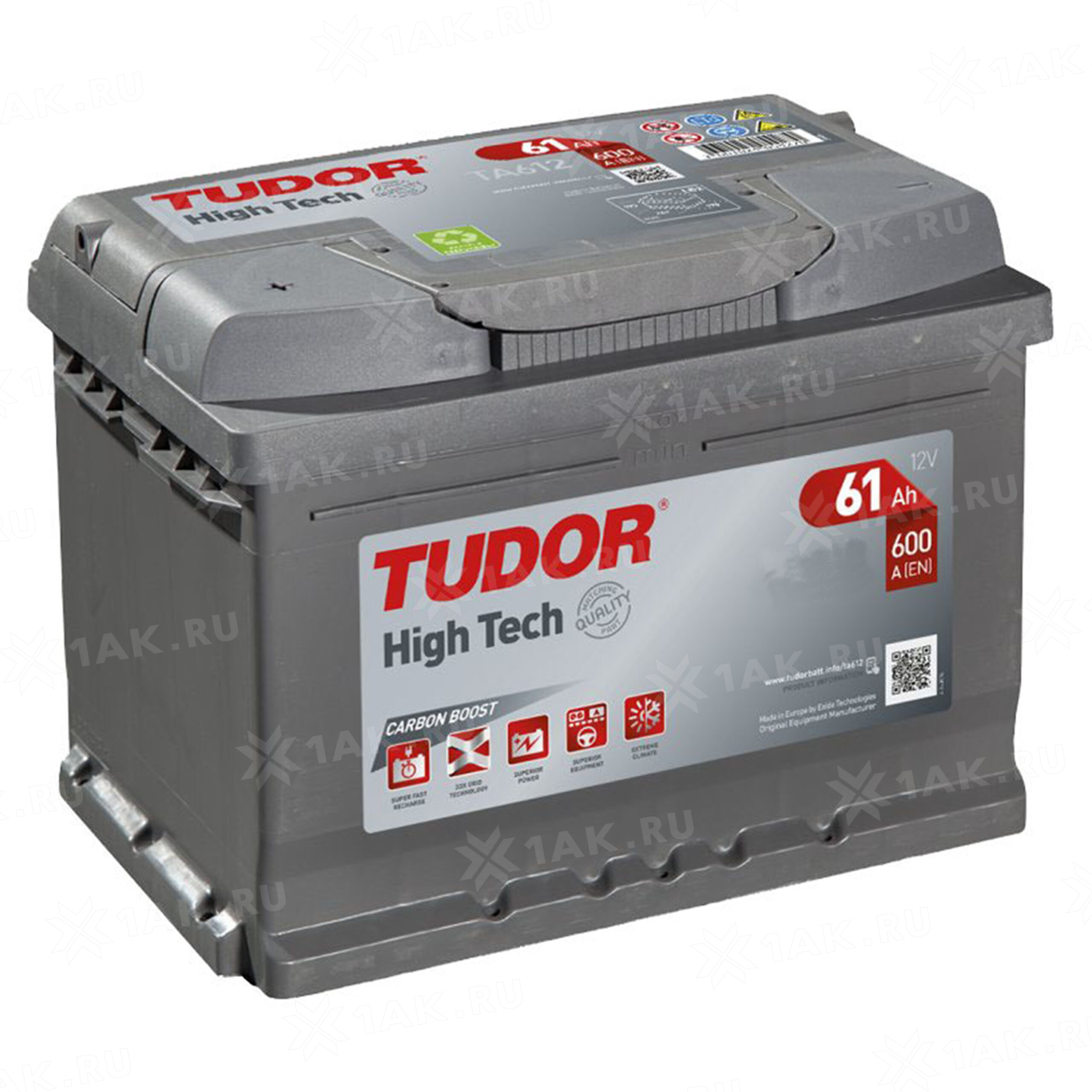 Bateria Tudor Technica TB604 12V - 60Ah - 390A