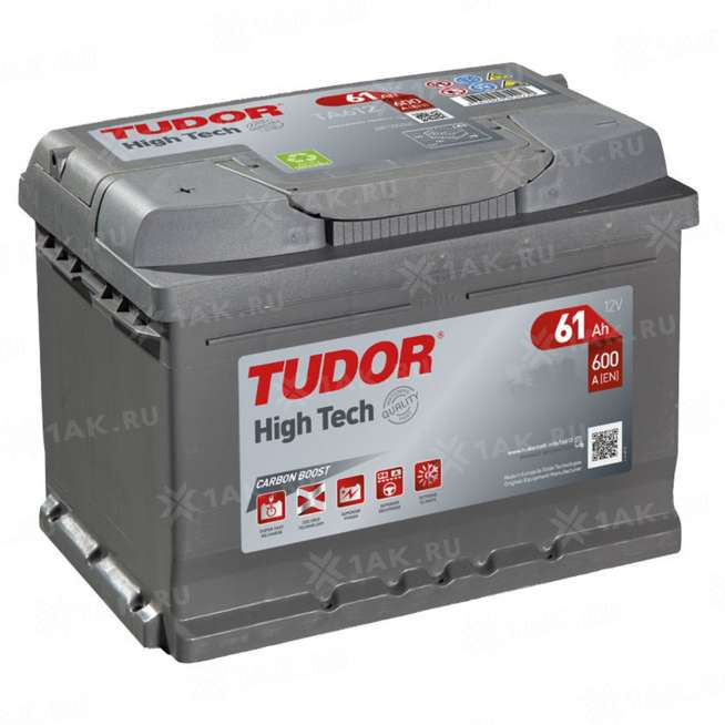 Аккумулятор TUDOR High Tech (61 Ah, 12 V) Прямая, L+ LB2 арт. 0