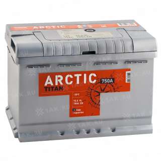 Аккумулятор TITAN Arctic (75 Ah, 12 V) Обратная, R+ L3 арт.