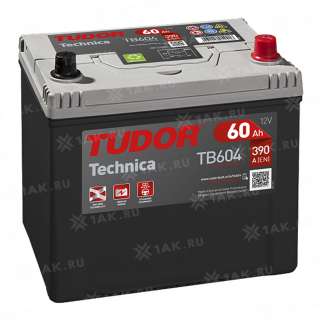 Аккумулятор TUDOR Technika (60 Ah, 12 V) Обратная, R+ D23 арт.TB604
