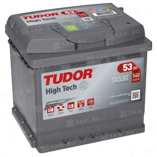 Аккумулятор TUDOR High Tech (53 Ah, 12 V) Обратная, R+ L1 арт.