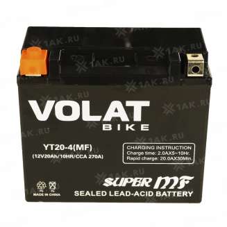 Аккумулятор VOLAT (20 Ah, 12 V) Прямая, L+ YT20-4 арт.YT20-4(MF)Volat 2