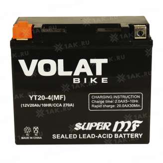 Аккумулятор VOLAT (20 Ah, 12 V) Прямая, L+ YT20-4 арт.YT20-4(MF)Volat 5