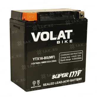 Аккумулятор VOLAT (16 Ah, 12 V) Прямая, L+ YTX16-BS арт.YTX16-BS(MF)Volat 3